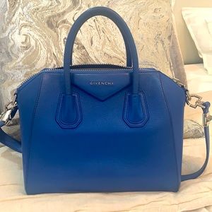 GIVENCHY blue bag authentic with tags attached worn in great condition